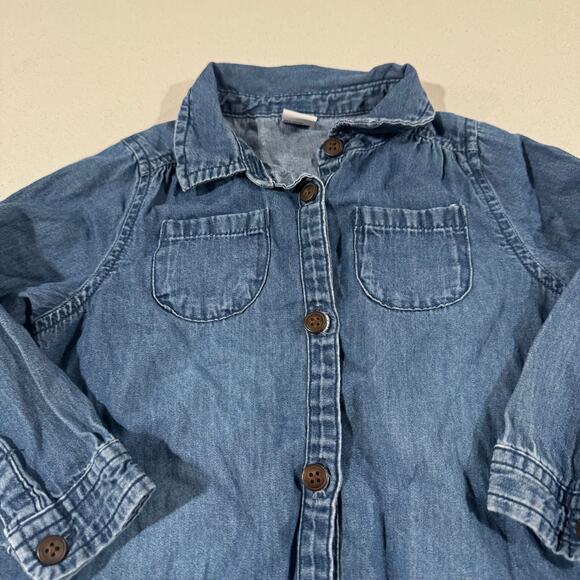 Old Navy Toddler Girl 18-24 M 100% Cotton Long Sleeve Dress - Picture 2 of 5